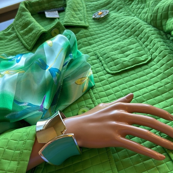 harve bernard sz 14p St Patrick’s day jacket, scarf, brooch and cuff all bundled - Picture 8 of 17